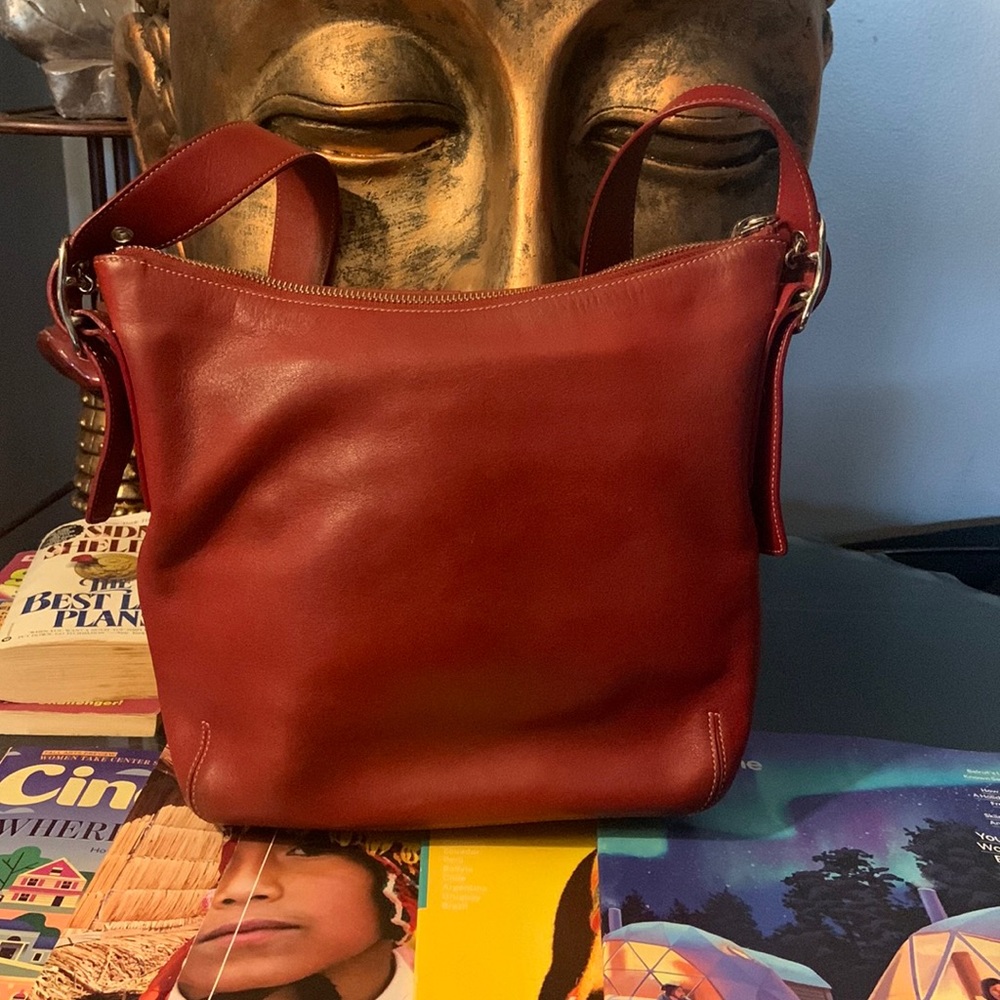 Coach Black Slimline Bucket Bag VTG J2S-9326